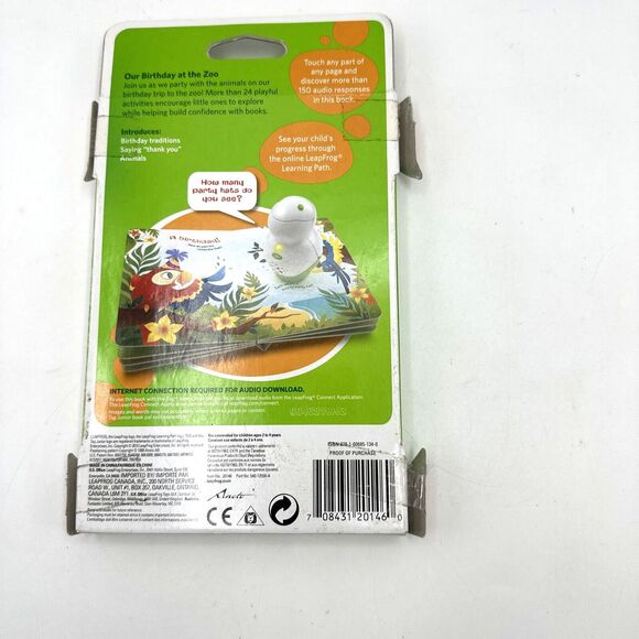 LeapFrog Tag Junior Book Our Birthday at the Zoo Learning Path NEW PACKAGE - Picture 2 of 4